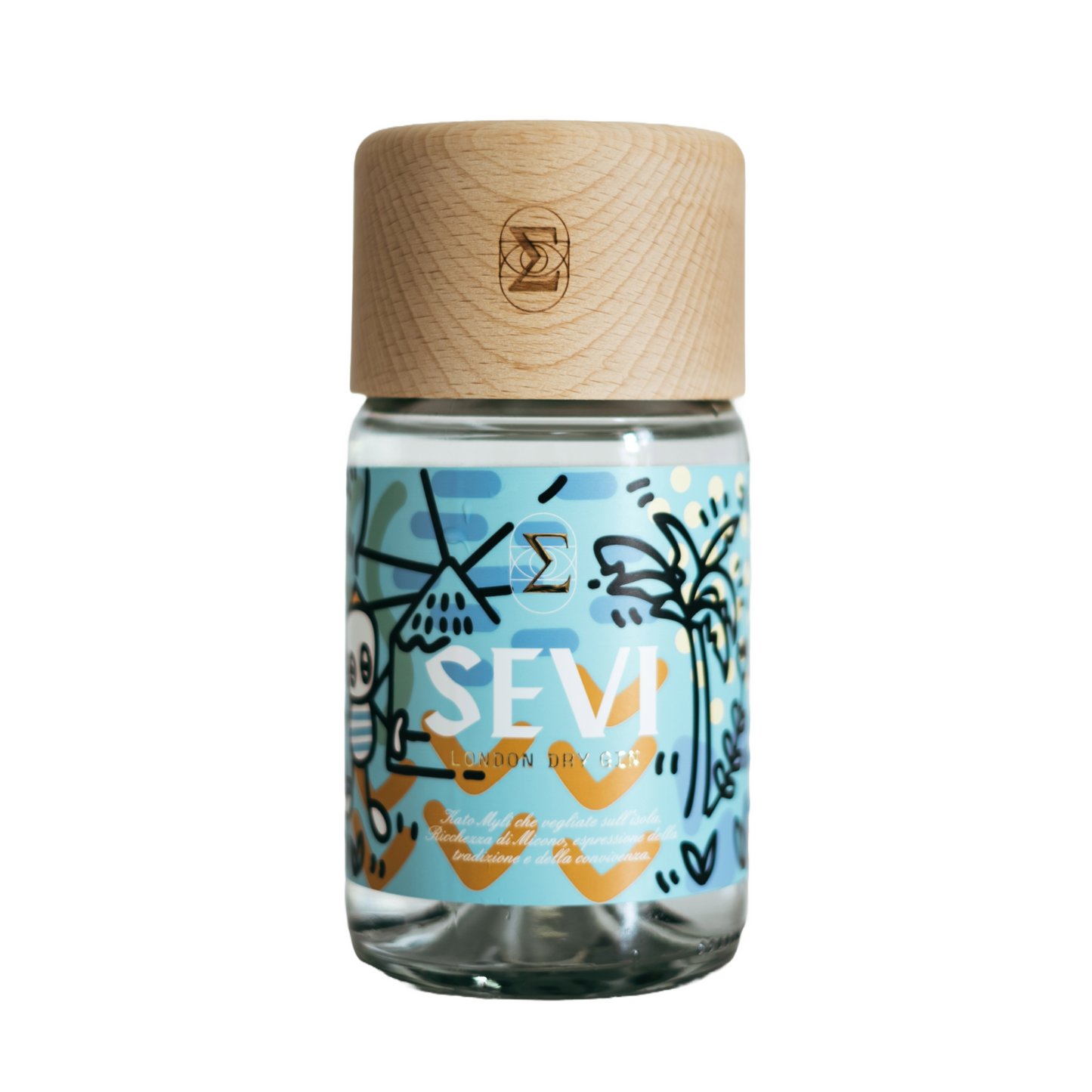 SEVI GIN - LONDON DRY GIN - VERSIONE MYKONOS