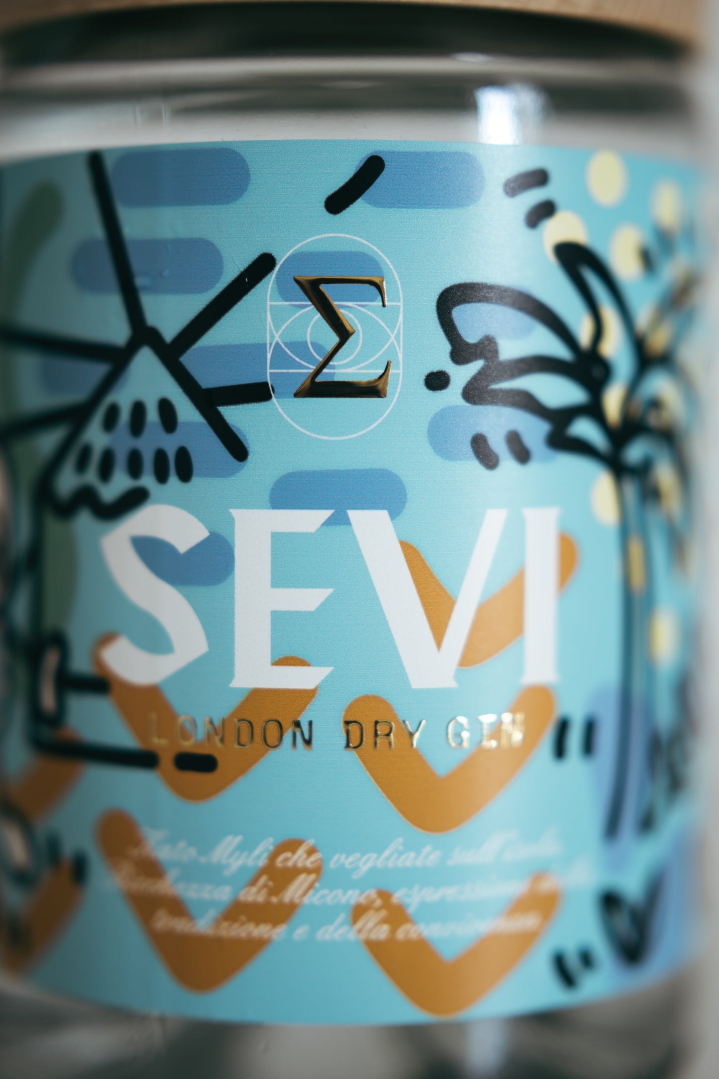 SEVI GIN - LONDON DRY GIN - VERSIONE MYKONOS